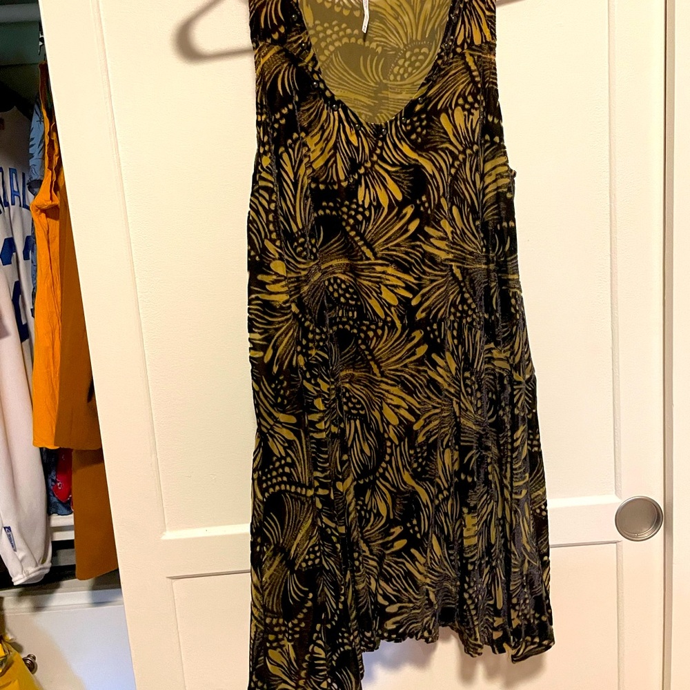FP Ellie Velvet Burnout Mini Dress